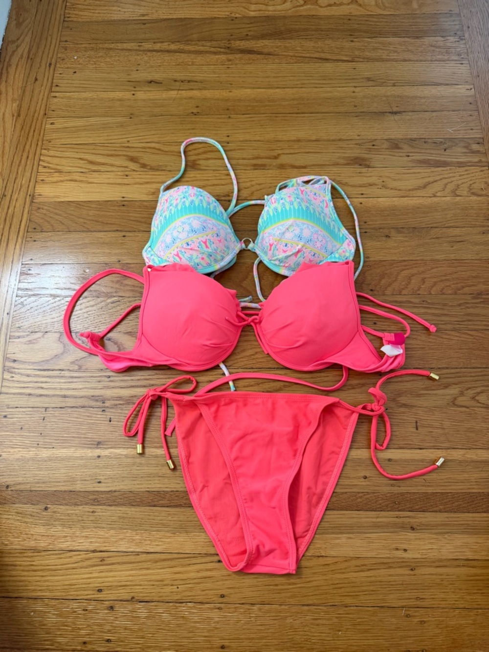 Victoria’s Secret swim push-up bikini tops 34C